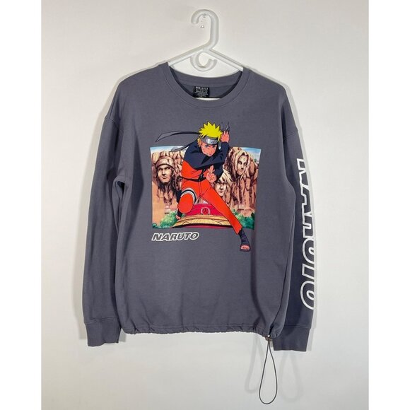 Box Lunch NARUTO Shippuden Anime Unisex Graphic Sweatshirt Rock Toggle - Picture 1 of 7
